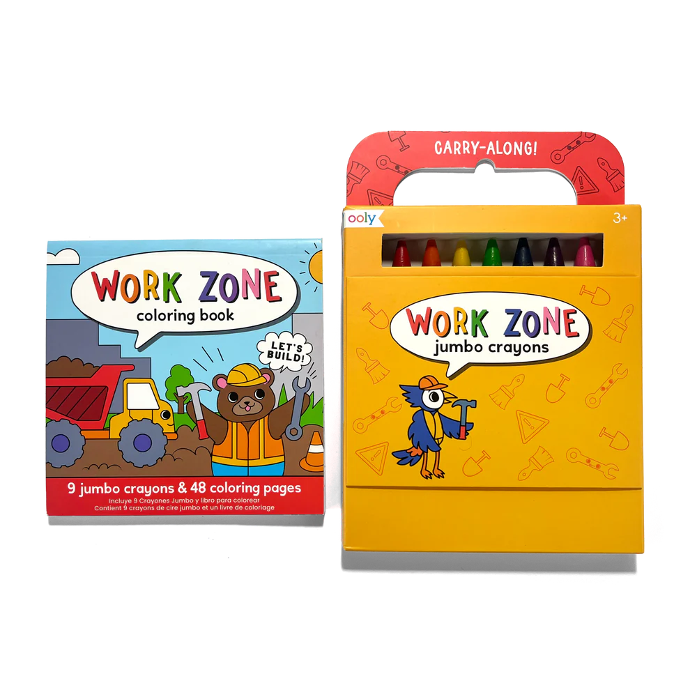 Carry Along! Work Zone Coloring book