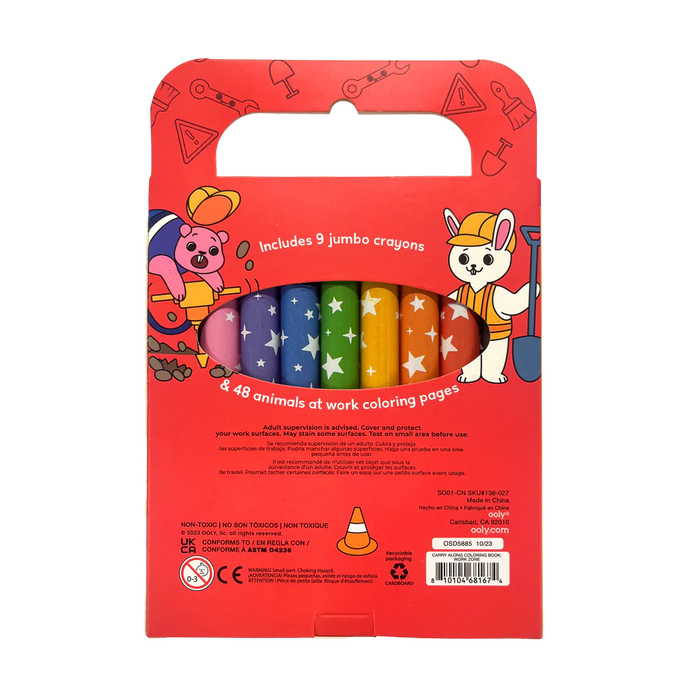 Ooly Work Zone Coloring Book
