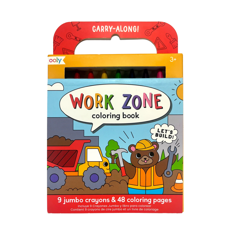 Carry Along! Work Zone Coloring book