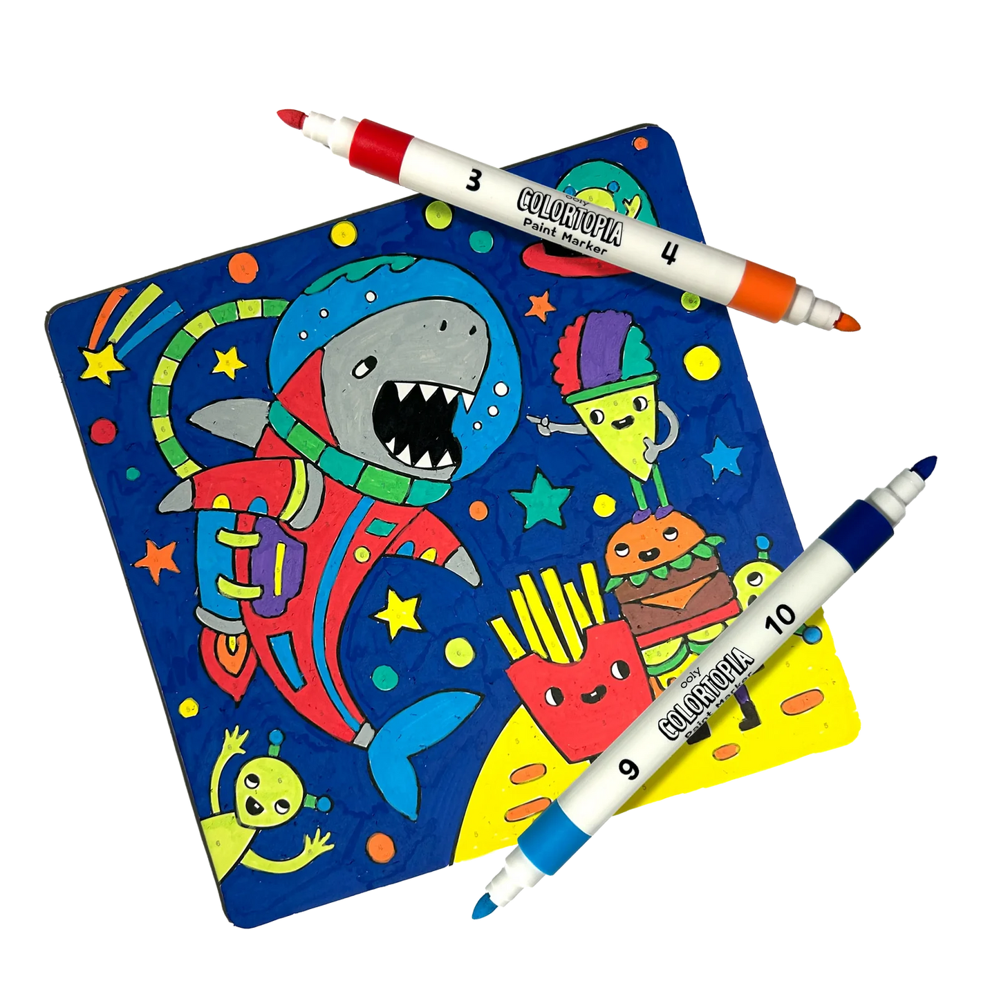 Colortopia Color By Number Paint Marker Kit - Epic Adventure