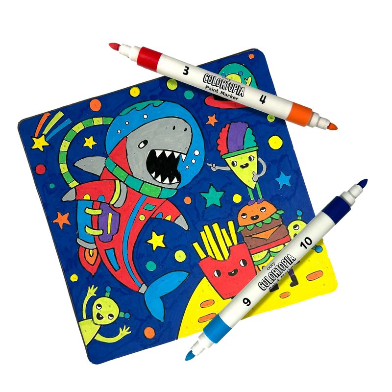 Colortopia Color By Number Paint Marker Kit - Epic Adventure