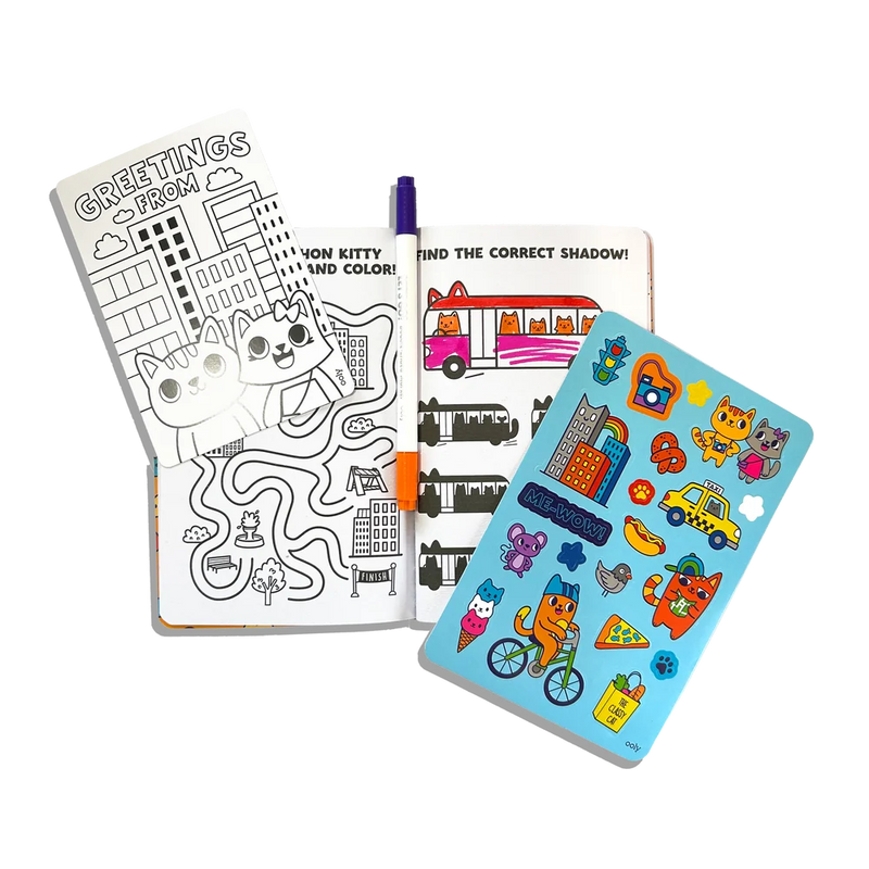 Let's Go!: Activity & Coloring Kit - Kitty in the city