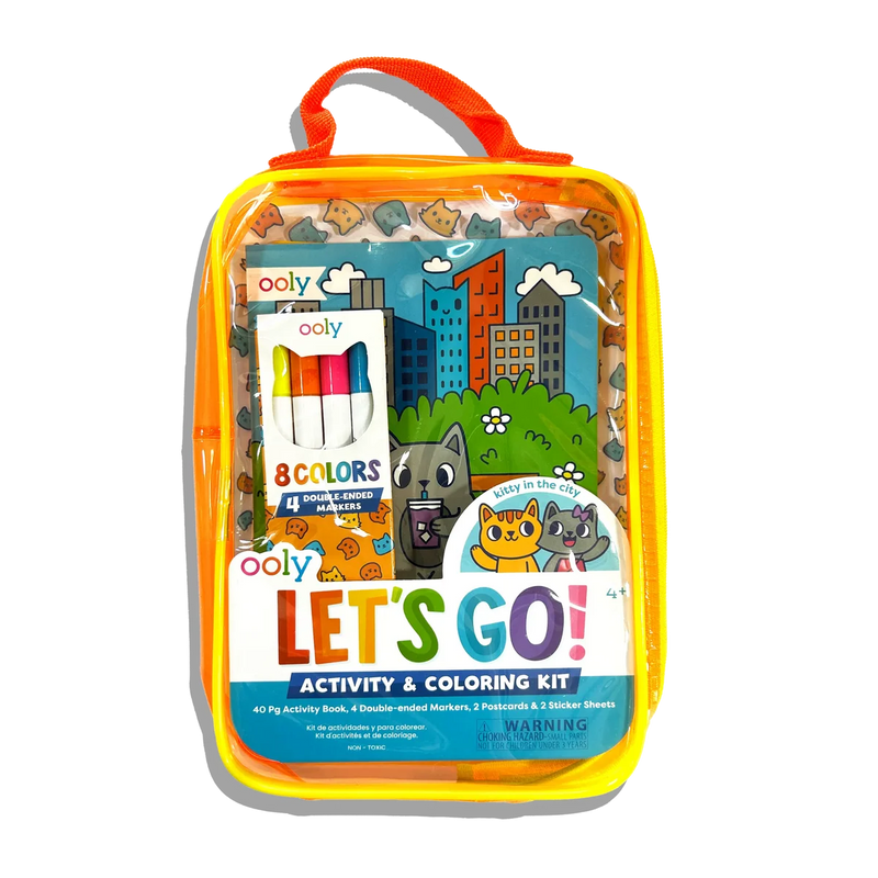 Let's Go!: Activity & Coloring Kit - Kitty in the city
