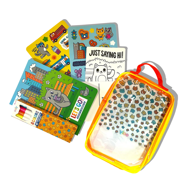 Let's Go!: Activity & Coloring Kit - Kitty in the city