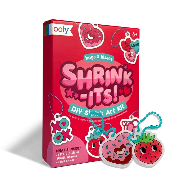 Shrink-Its! Mini DIY Shrink Art Kit - Hug & Kisses