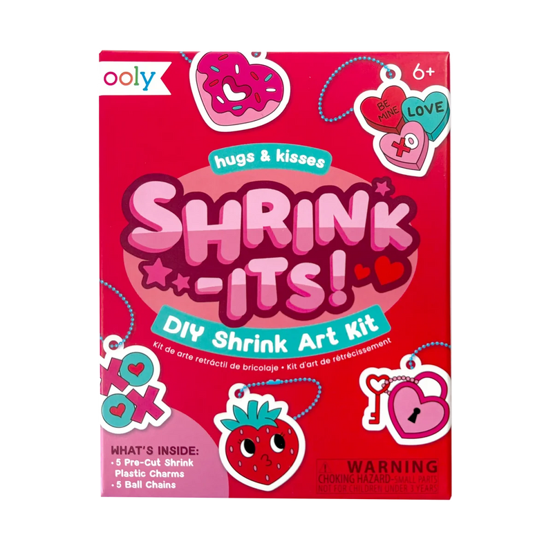 Shrink-Its! Mini DIY Shrink Art Kit - Hug & Kisses