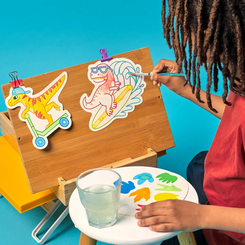 Easy Watercolor Painting Kit (Dinos)