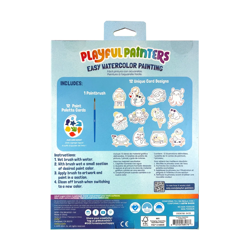 Easy Watercolor Painting Kit (Ocean Fun)