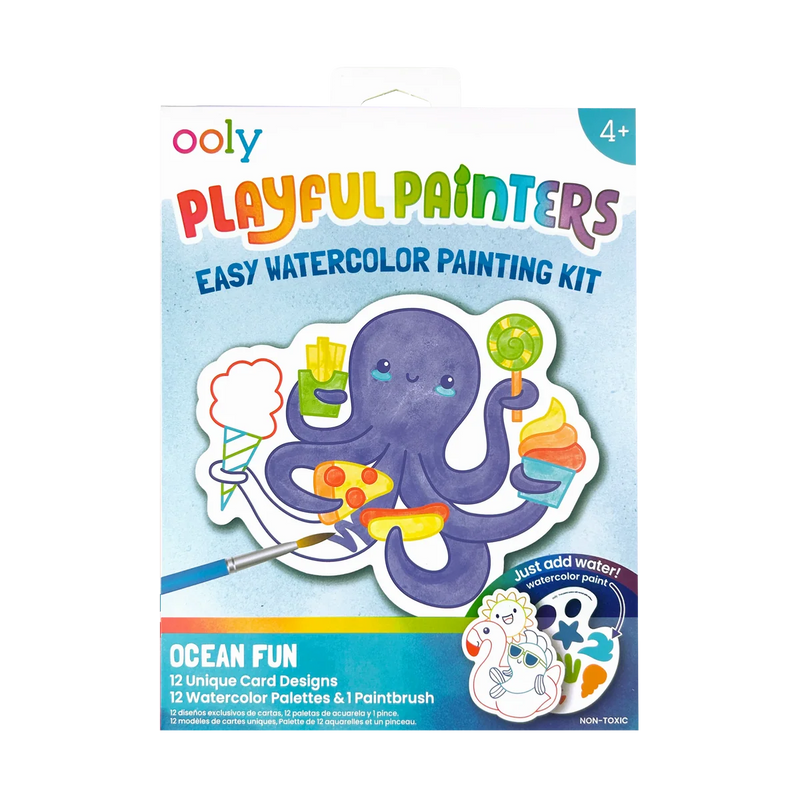 Easy Watercolor Painting Kit (Ocean Fun)