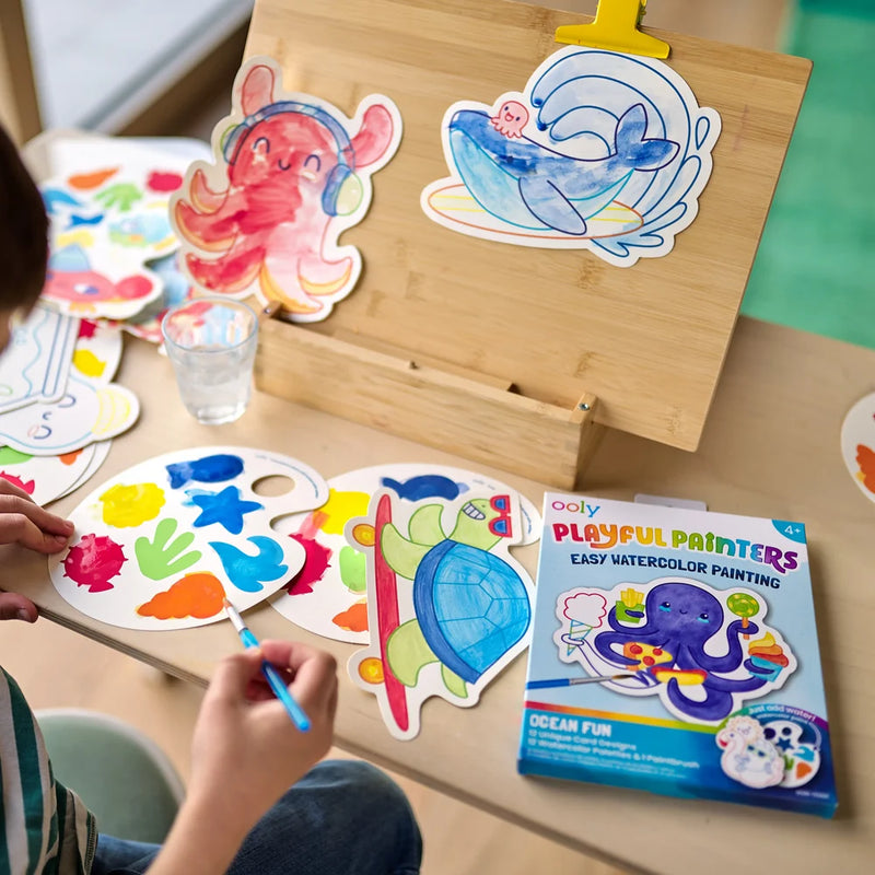 Easy Watercolor Painting Kit (Ocean Fun)
