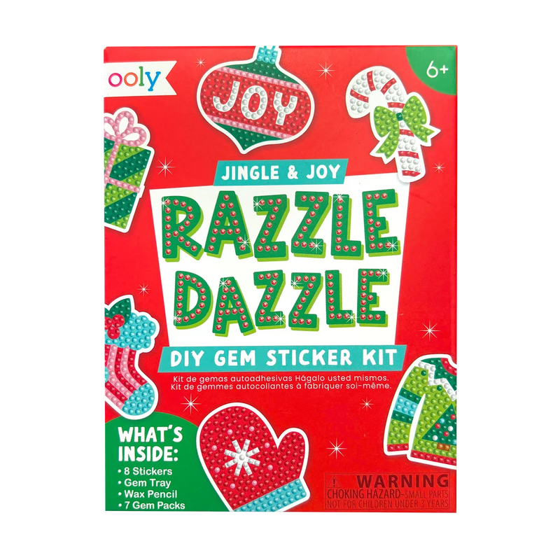 Razzle Dazzle Mini DIY Gem Sticker Kit - Jingle & Joy