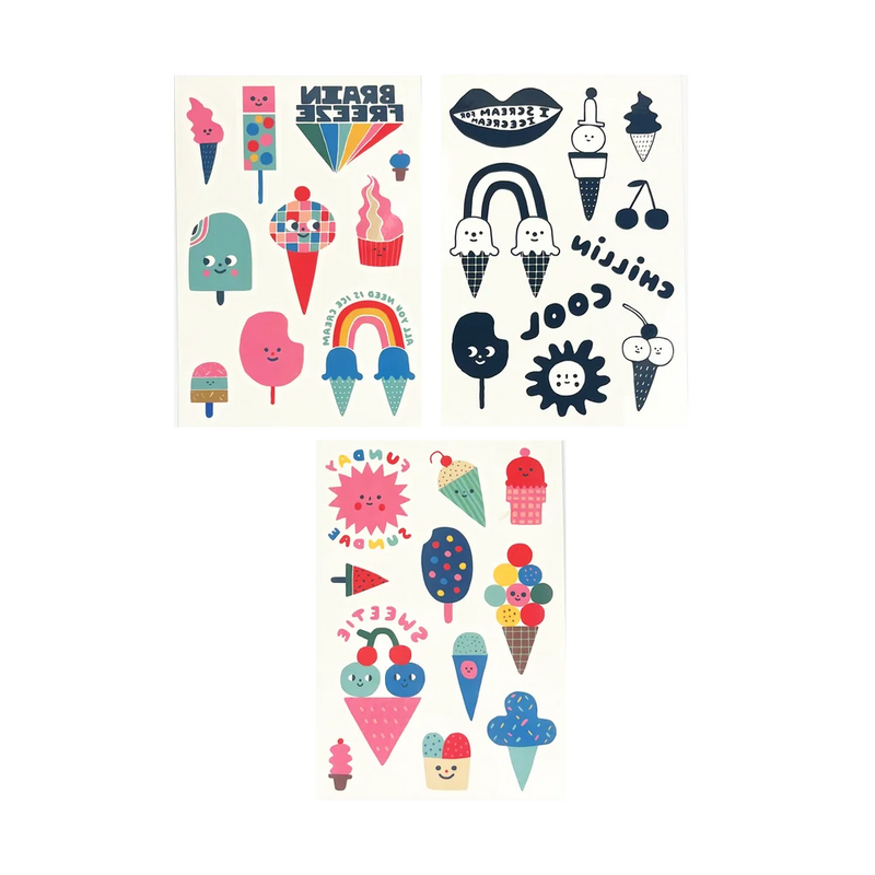 Ice cream party Tattoo