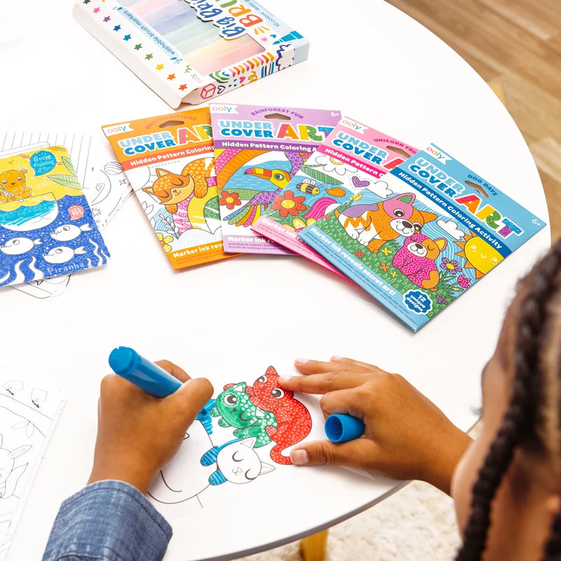 Hidden Pattern Coloring Cards – Unicorn Friends (12 Cards)