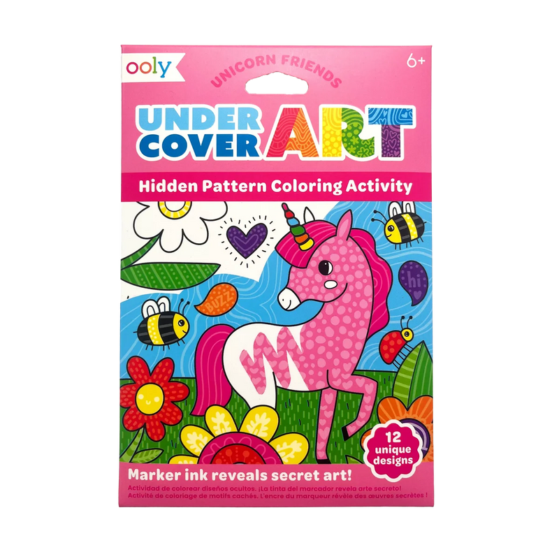 Hidden Pattern Coloring Cards – Unicorn Friends (12 Cards)