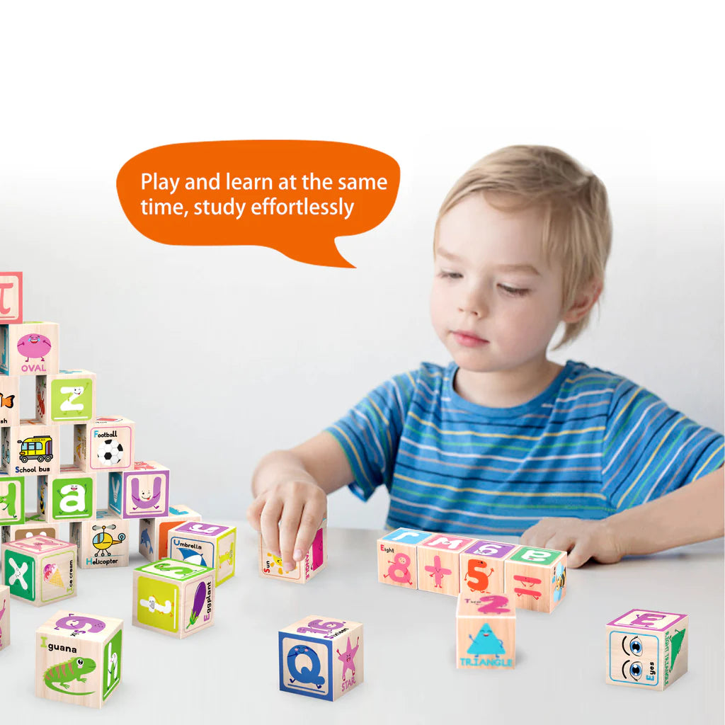 Magnetic 1" Cubes Alphabet & Numbers  - 36 Pcs