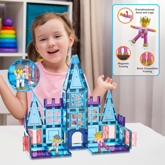 Magnetic Blocks Ice Castle Theme Toy Set (72pcs)