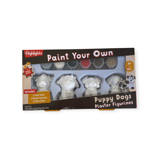Highlights Paint your own puppy dogs