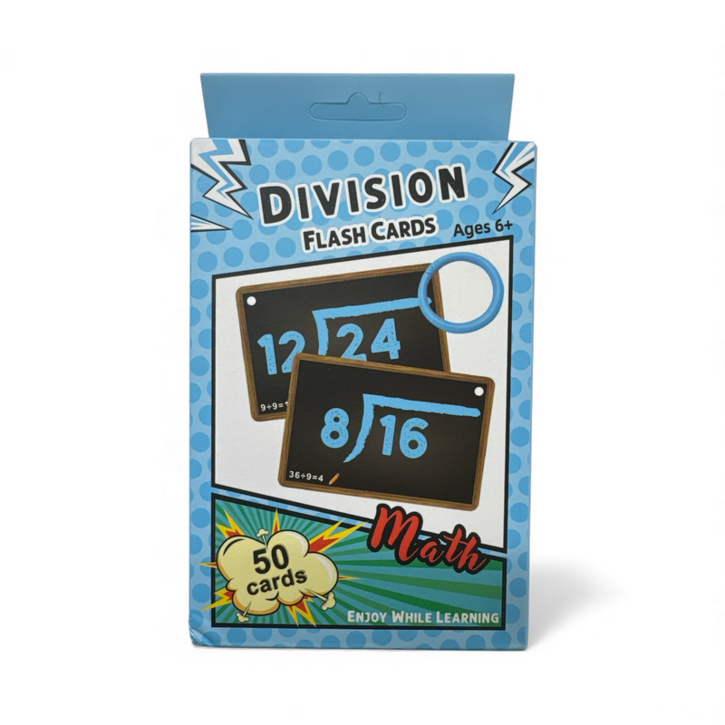 Division Math Flash Cards
