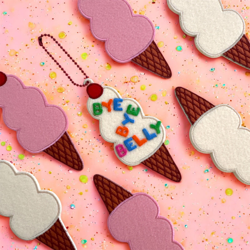 Ice Cream Charm Keychain