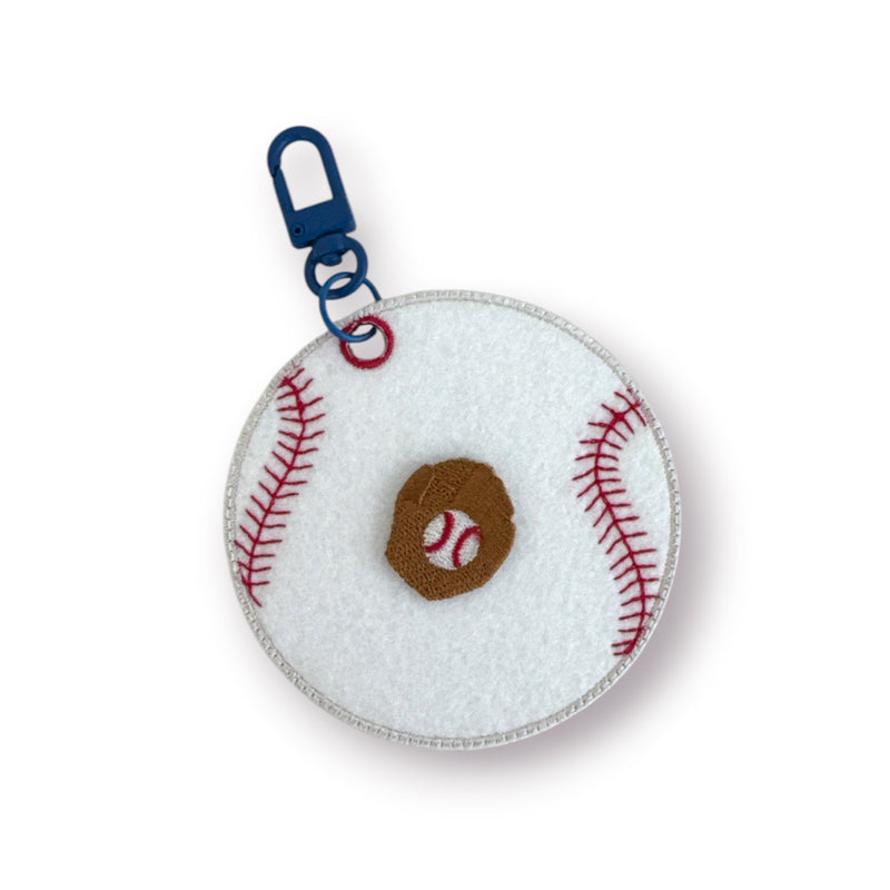 Baseball Charm Keychain