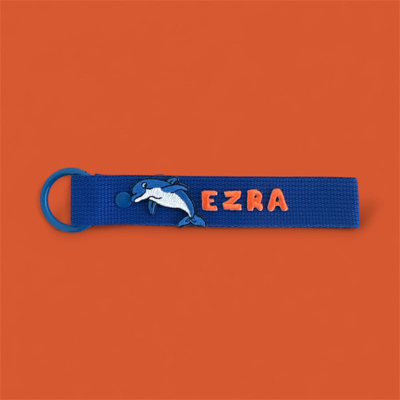 Animal Patch Personalized Name Keychain