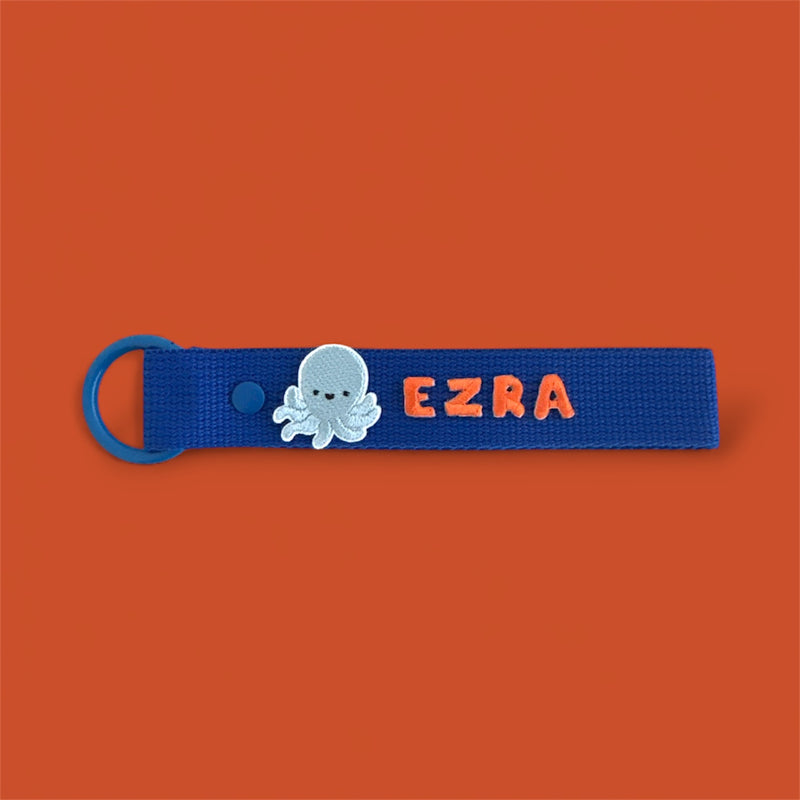 Animal Patch Personalized Name Keychain