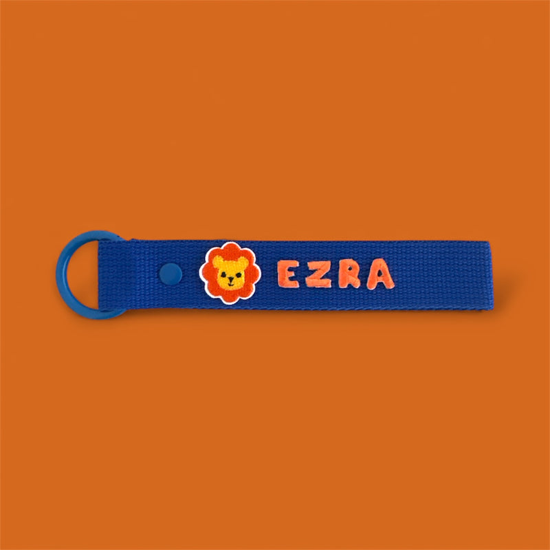 Animal Patch Personalized Name Keychain