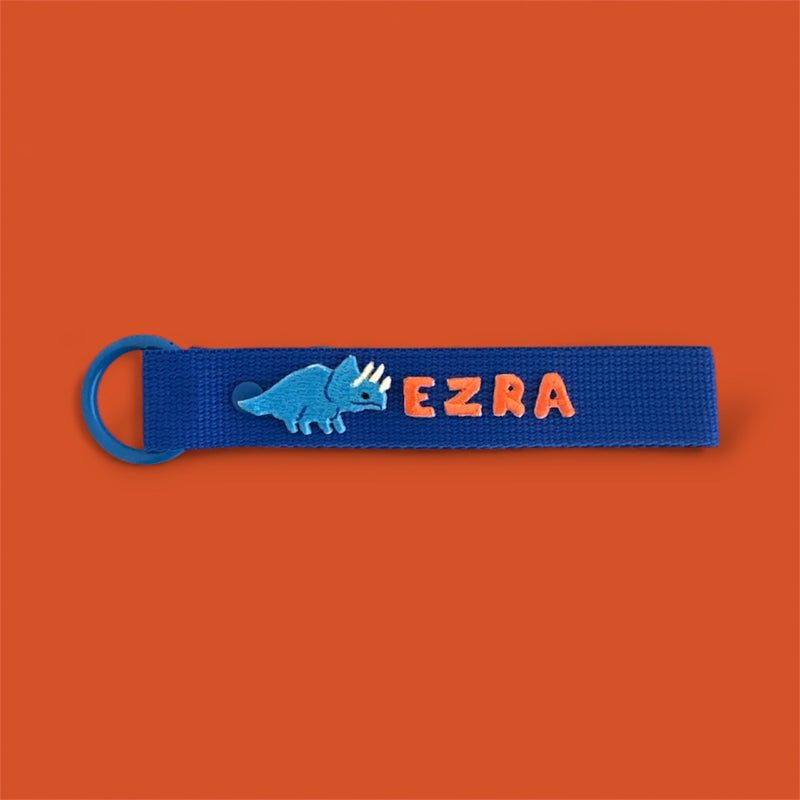 Animal Patch Personalized Name Keychain