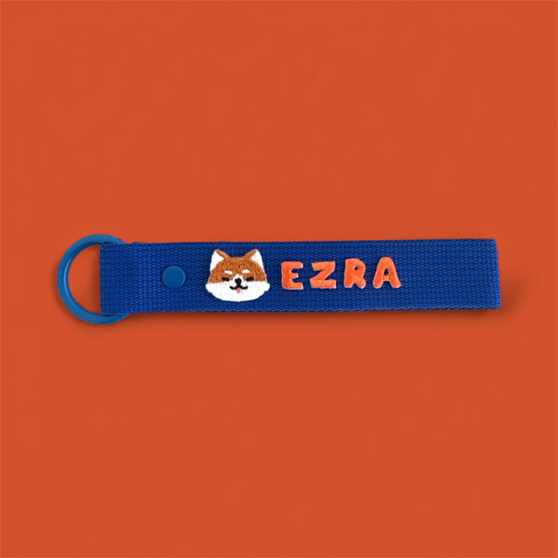 Animal Patch Personalized Name Keychain