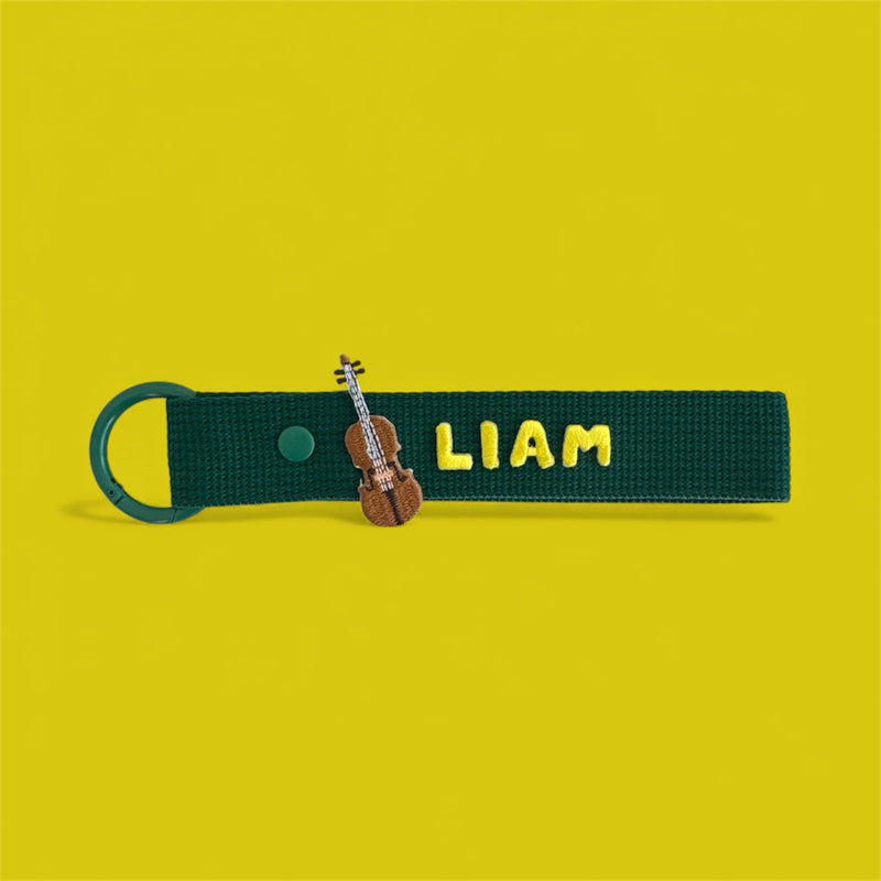 Arts&Instrument Patch Personalized Name Keychain