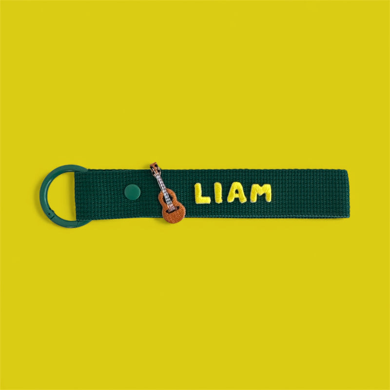 Arts&Instrument Patch Personalized Name Keychain