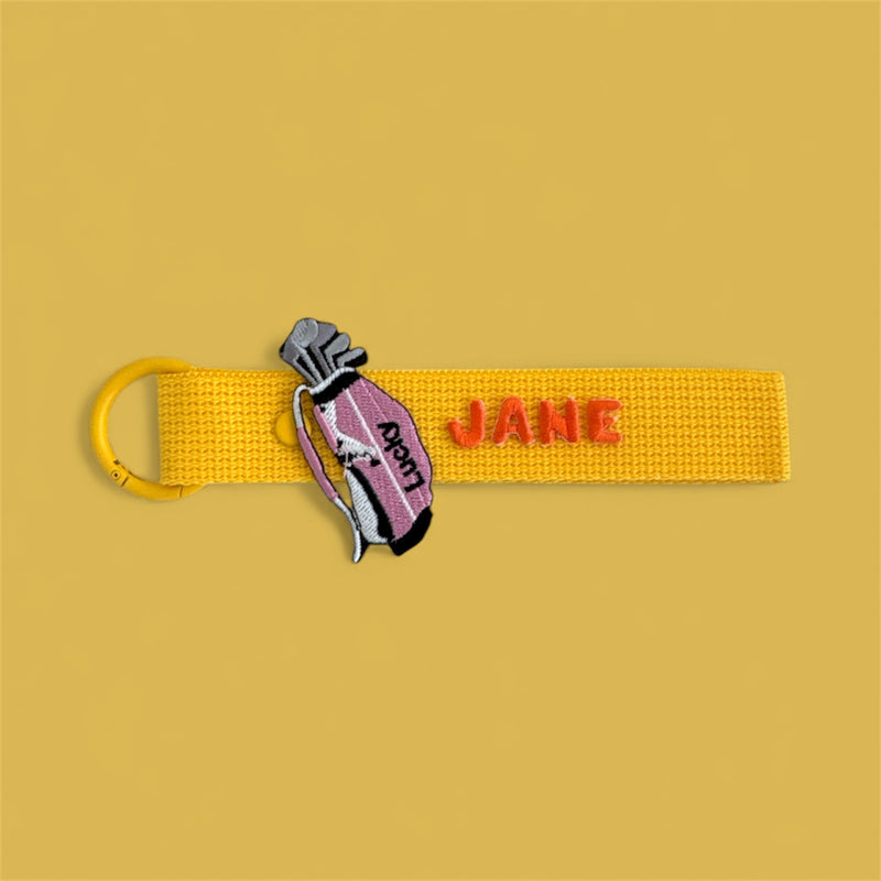 Sports Patch (Zone 2) Personalized Name Keychain