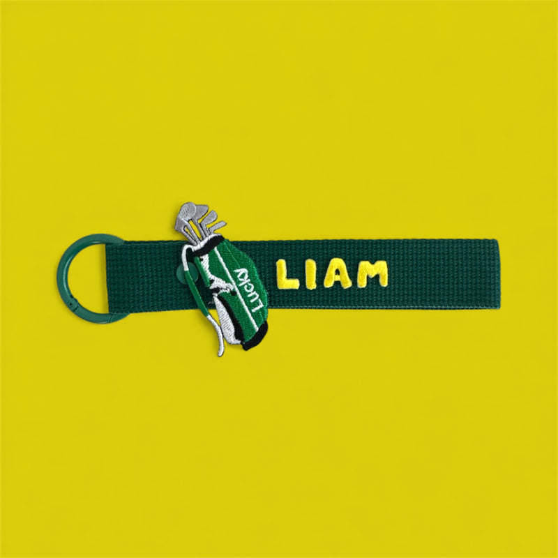 Sports Patch (Zone 2) Personalized Name Keychain