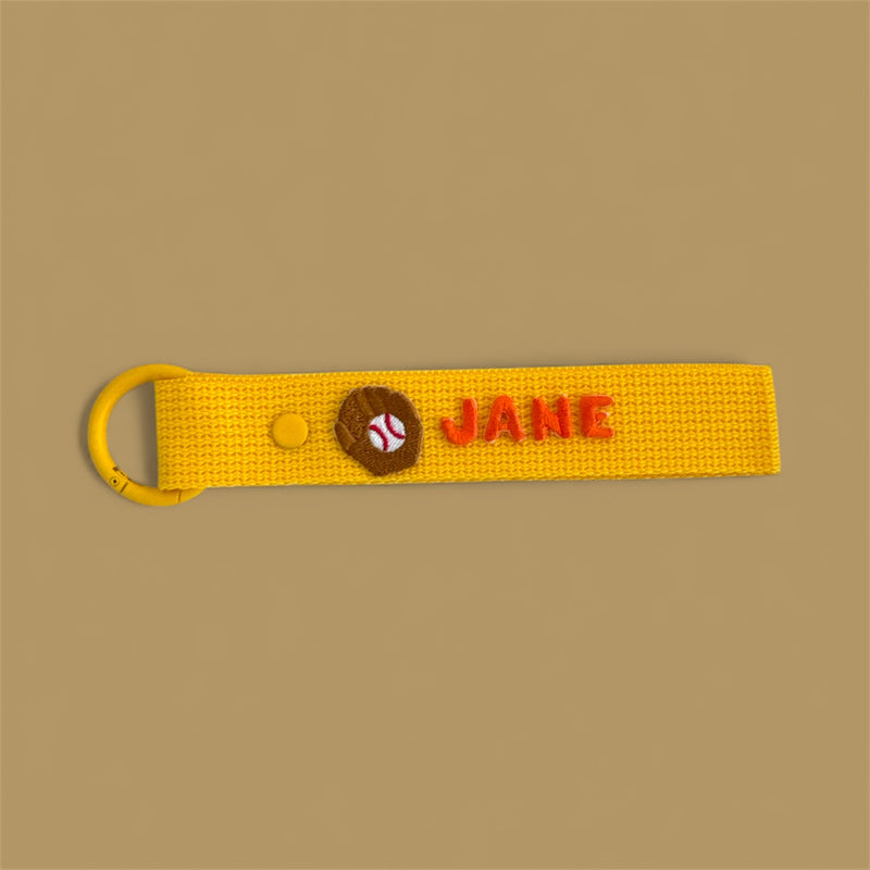 Sports Patch (Zone 2) Personalized Name Keychain