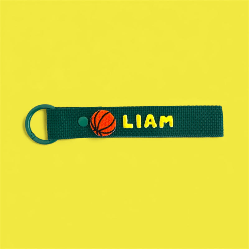 Sports Patch (Zone 2) Personalized Name Keychain