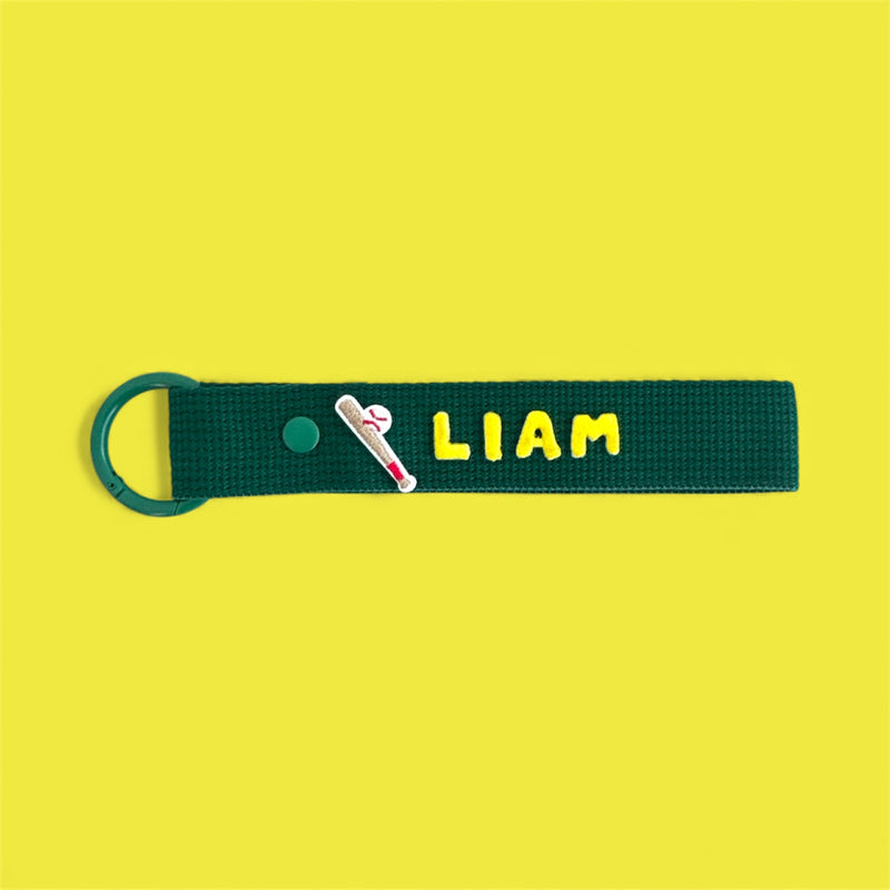 Sports Patch (Zone 2) Personalized Name Keychain