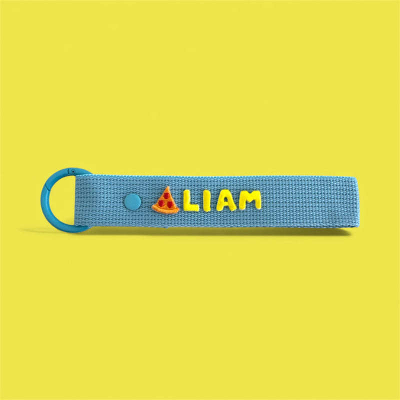 Food Patch Personalized Name Keychain