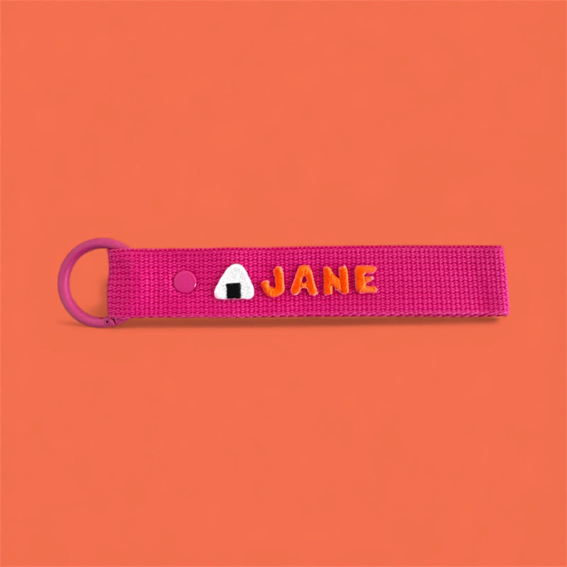 Food Patch Personalized Name Keychain