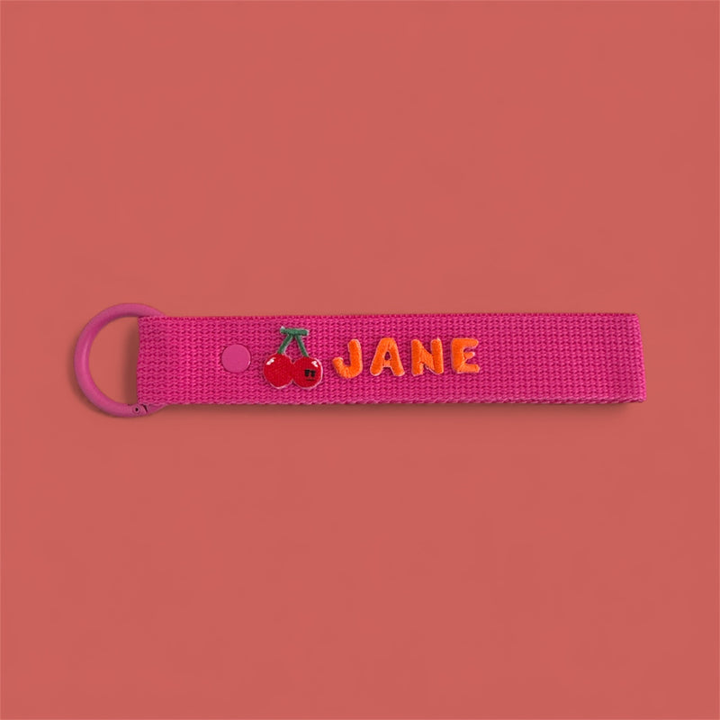 Food Patch Personalized Name Keychain