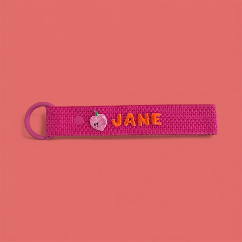 Food Patch Personalized Name Keychain