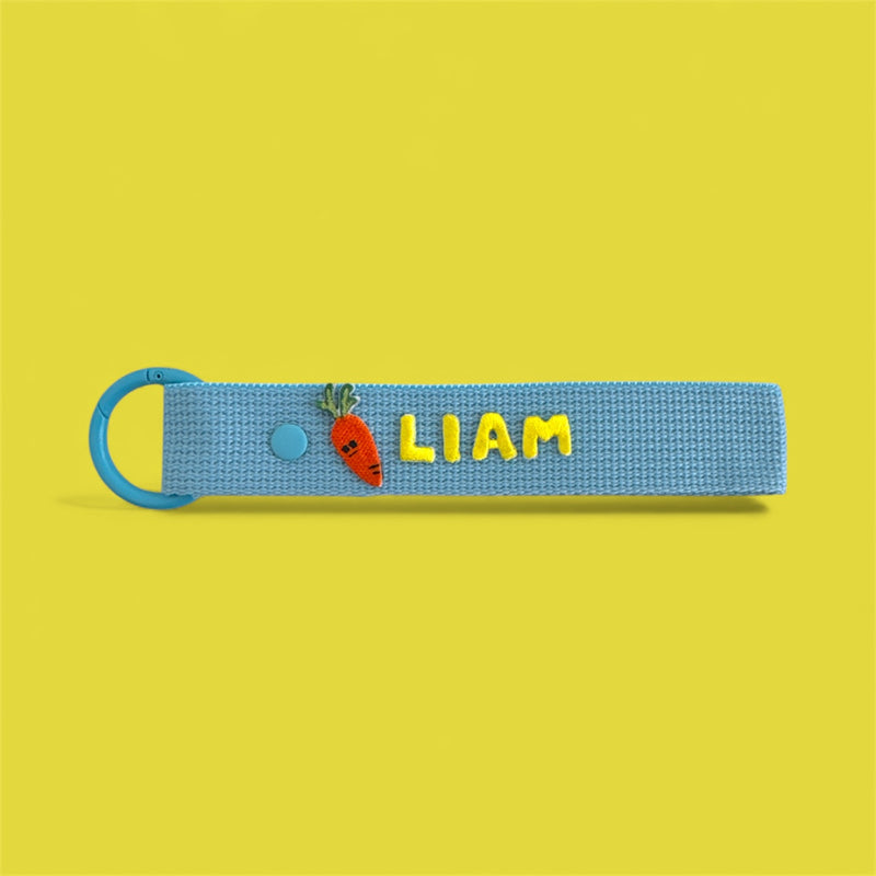 Food Patch Personalized Name Keychain