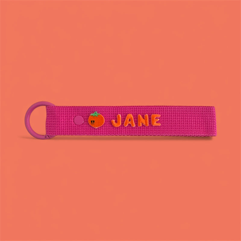 Food Patch Personalized Name Keychain