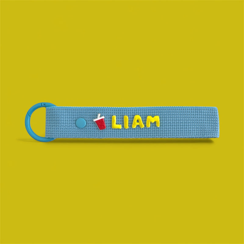 Food Patch Personalized Name Keychain