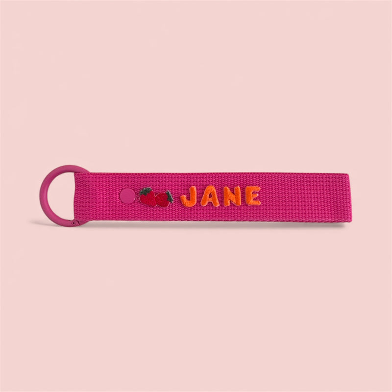 Food Patch Personalized Name Keychain
