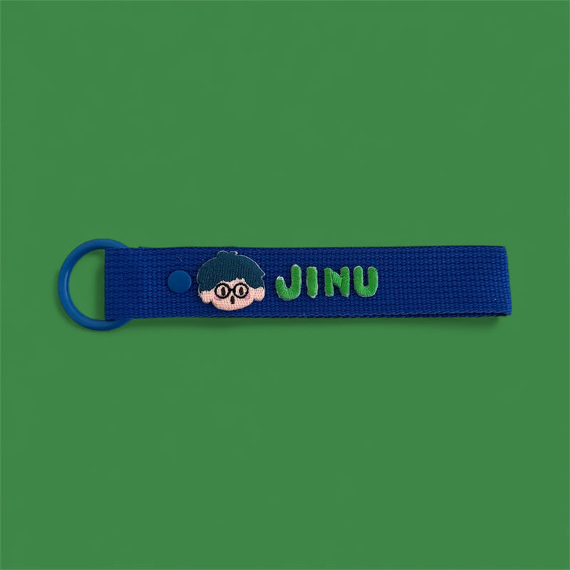 Boy/Girl Patch Personalized Name Keychain