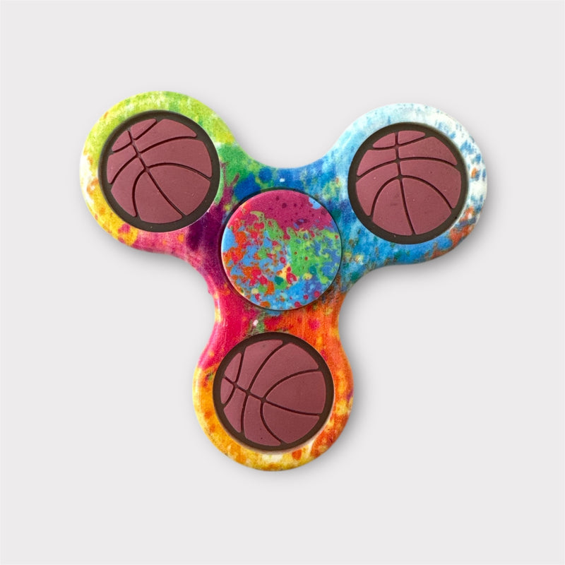Fidget Spinner - Basketball with rainbow