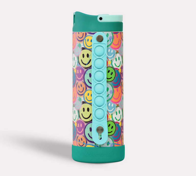 Iconic 14oz Pop Fidget Bottle - Smile