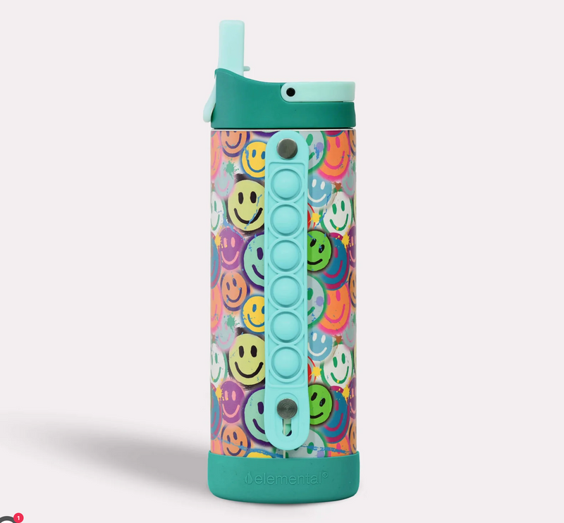 Iconic 14oz Pop Fidget Bottle - Smile
