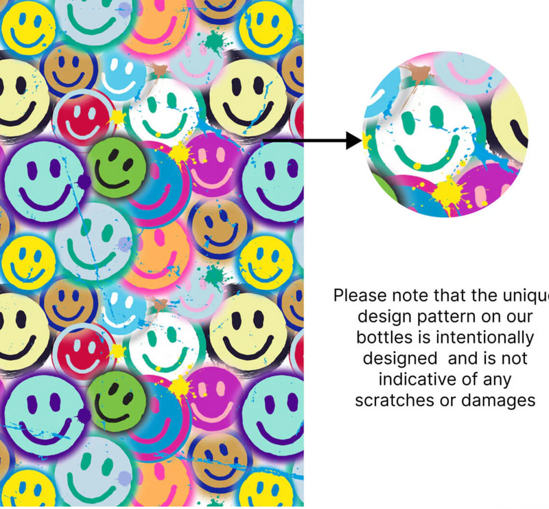 Iconic 14oz Pop Fidget Bottle - Smile