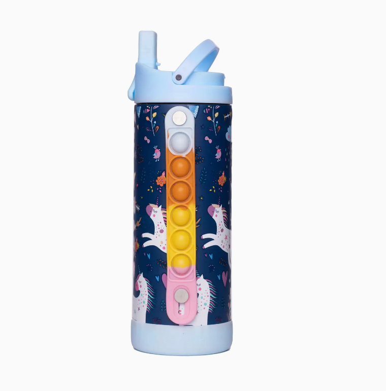 Iconic 14oz Pop Fidget Bottle - Unicorn
